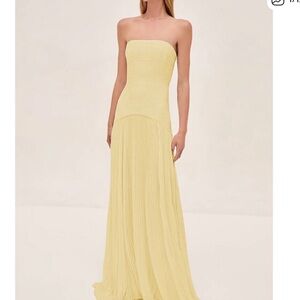 Alexis Yellow Sunniva Dress Small